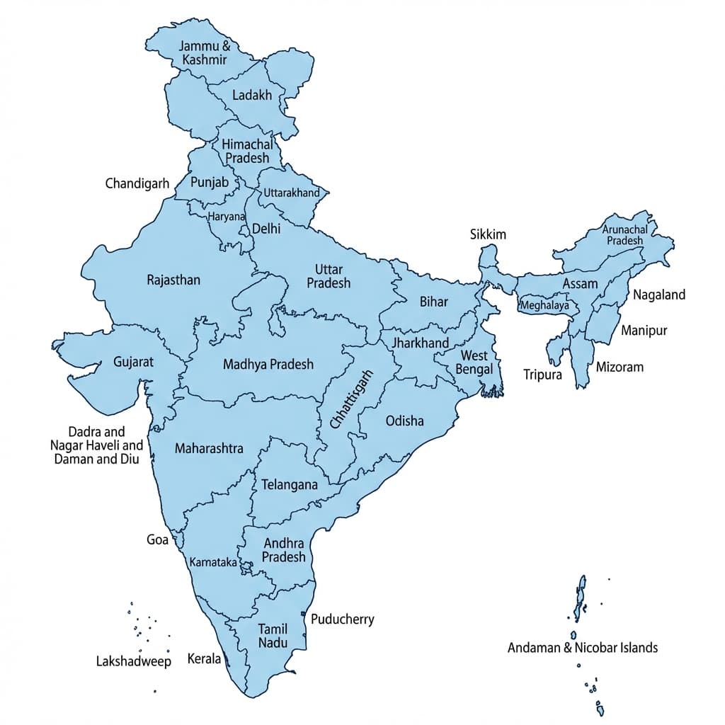 Complete India Map